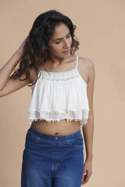 crop top with jeans